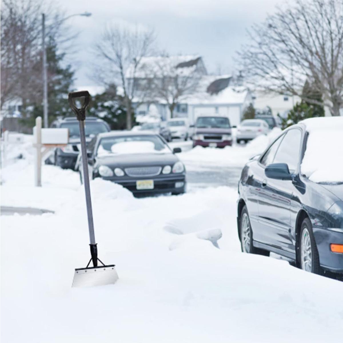 Multifunctional Heavy-Duty Garden Flat Shovel, Stainless Steel Snow Ice Scraper, Long Handle Floor Weeding Scraper for Lawn Edging, Snow Removal & Garden Cleaning Multifunctional Heavy-Duty Garden Flat Shovel, Stainless Steel Snow Ice Scraper, Long Handle Floor Weeding Scraper for Lawn Edging, Snow Removal & Garden Cleaning