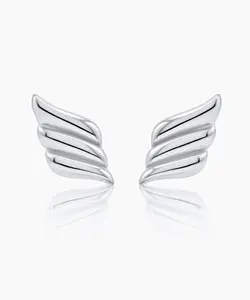 Francesca Silver Wing Earrings | Waterproof, Sweat-proof, Non-Tarnishing, Hypoallergenic Jewelry