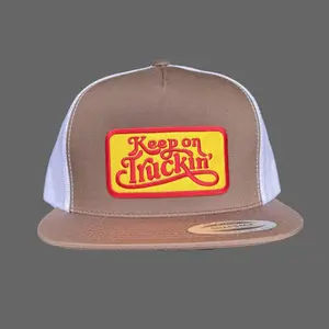 Keep on Truckin' Yupoong Snapback Hat Classic Style, One size fits all, adjustable back strap