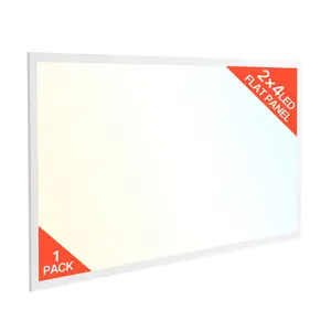 VEVOR 2x4 FT LED Flat Panel Light, 7800 LM, Flush Mount LED Drop Ceiling Lighting Fixture with 3 Color Selectable 4000K/5000K/6000K, 30W/40W/50W, 0-10V Dimmable, Ultra Slim for Home Office Kitchen
