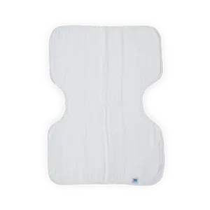 Cotton Muslin Burp Cloth - White