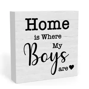Heartfelt Housewarming Gift, Decorative Rustic Farmhouse Design PVC Desktop Plaque, Perfect for Home Room Living Room Office Decoration, Western Decor, Farmhouse Style Decor