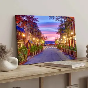 Wooden Frame Canvas Poster, Modern Art Decor, High-Definition Waterproof Print, Ideal Gift for Home Office Wall Decoration