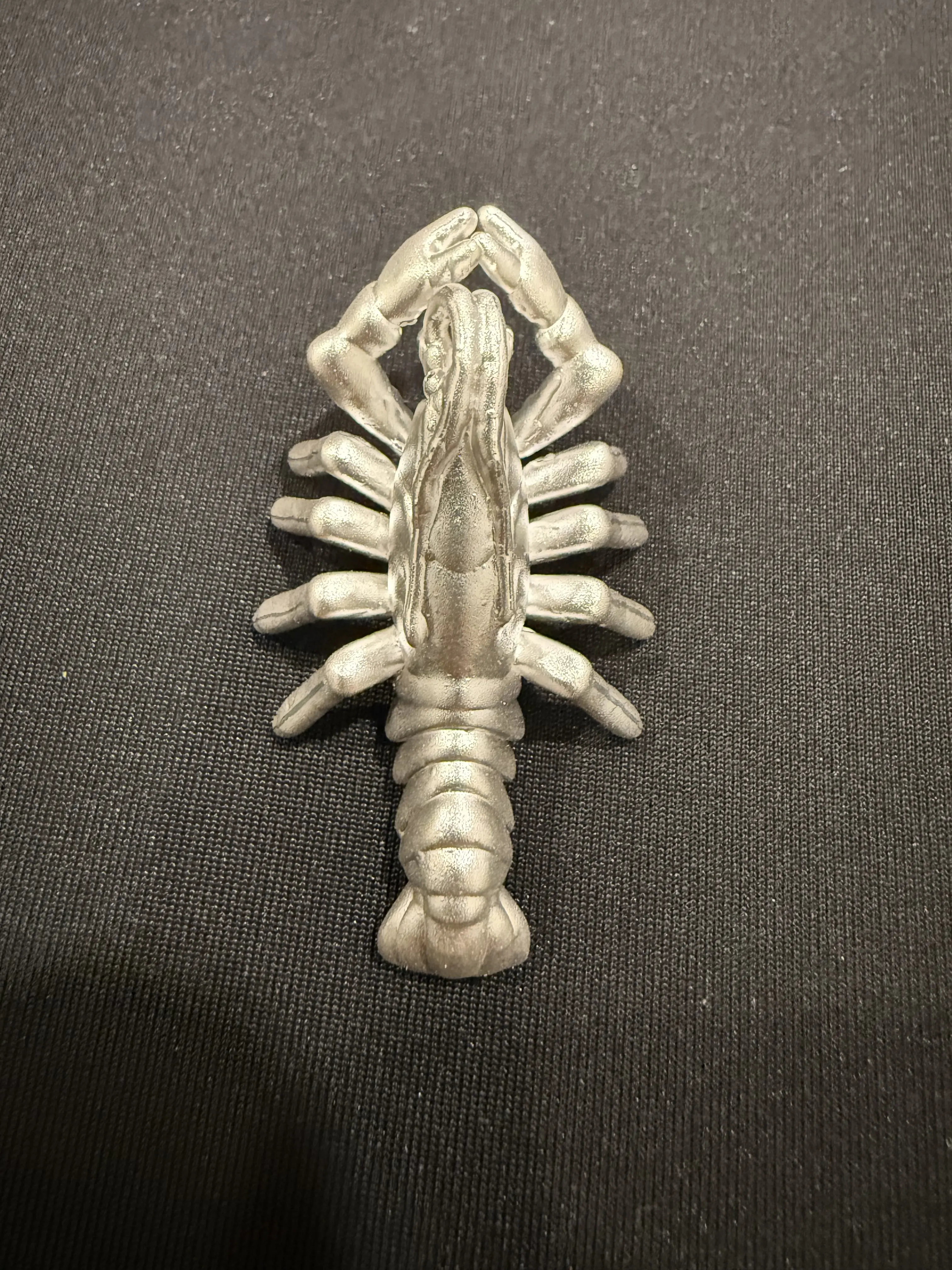 999 Fine Silver Lobster Figurine — Handmade 3D Sculpted Silver Piece
