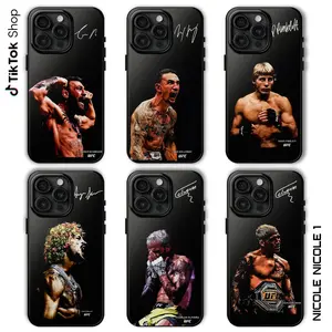 UFC Fighters Collection Signature Phone Case, The Championship Phone Cover, Suitable for iPhone 17-11 Pro Max/Plus and  Samsung Galaxy S23-25