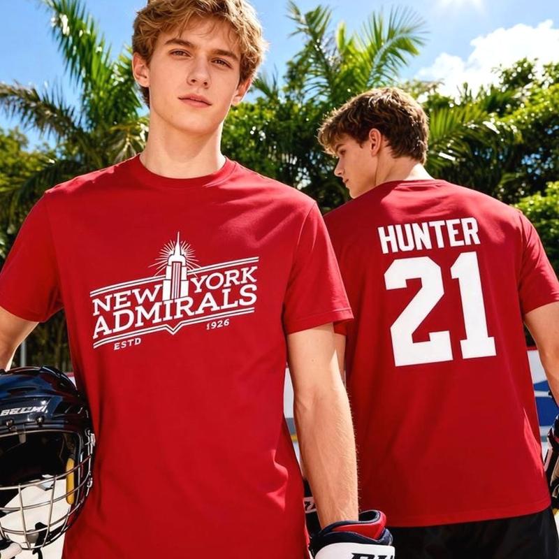 Scott Hunter #21  NY Admirals T-Shirts, Crewneck Sweatshirts & Pullover Hoodie, Heated Rivalry TV Hoodies, BL Movie Hockey Tshirt, Sports Drama Fan Gift DFFT