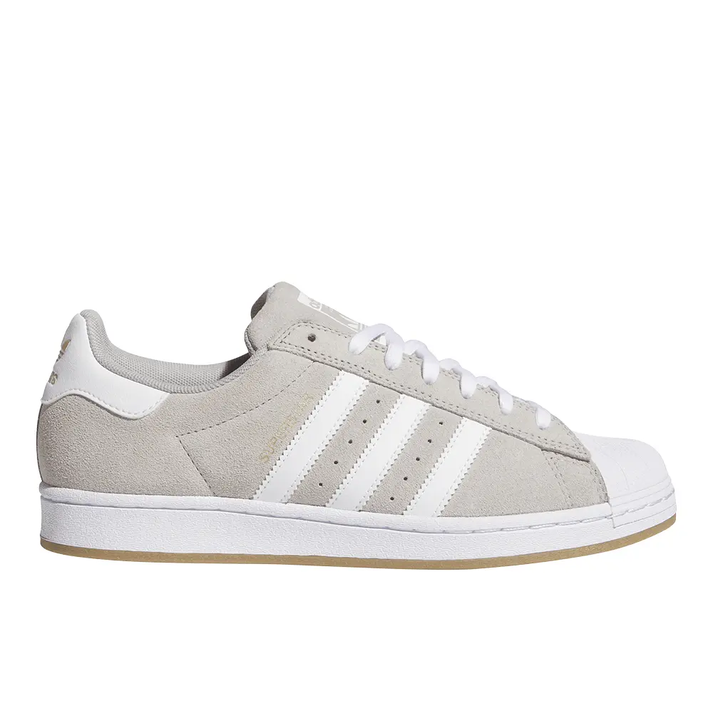 adidas Mens Superstar Adv Skate Sneakers Shoes - Grey, White