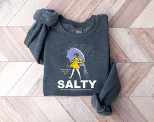 Stay Salty Girl Parody Shirt, Vintage Brand Spoof Tee, Funny Graphic Shirt, Retro Sarcastic Sweatshirt