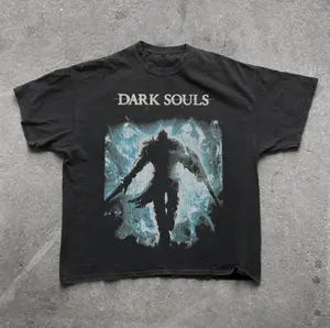 Dark Souls T-Shirt, Game Dark Souls Graphic Tees, Unisex Tshirt, Gifts Shirt, Menswear Womenswear Streetwear, Aesthetic, Heavyweight Cotton Comfort Top Regular Fit Y2k Outfit Outdoor Affliction Clothes