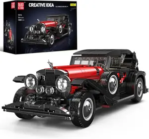 Mould King 10114 Classic Cars Building Kits MOC Vintage Car Model Building Blocks Set Static Version 1308+ Pieces for Kids Ages 8+ High-Quality ABS Materials & Carbon Fiber
