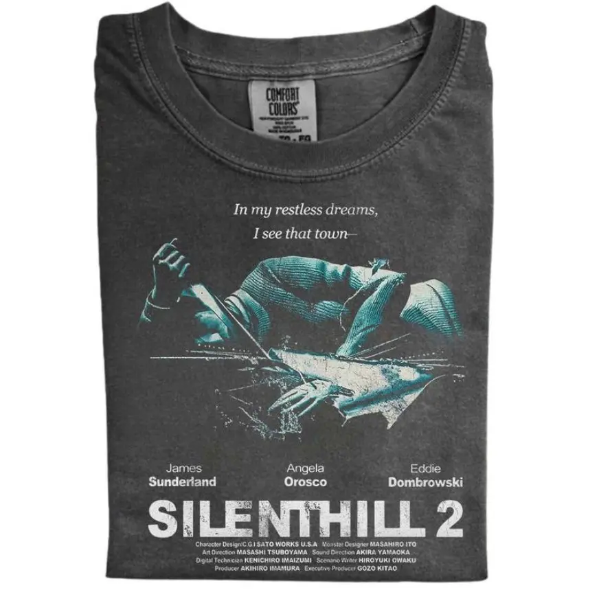 The Silent Hill 2 Comfort Color, Vintage Game Shirt, Gift for Men, Gift for Women, Crew Neck T-shirt, Trending T-shirt