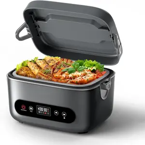 12000mah Rechargeable Portable Food Warmer with 5-Sided Heating & Automatic Temperature Control, Ideal for Office, Truck, Outdoor Use