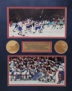 2026 OLYMPIC MENS HOCKEY TEAM CELEBRATION 16x20  CUSTOM FRAME