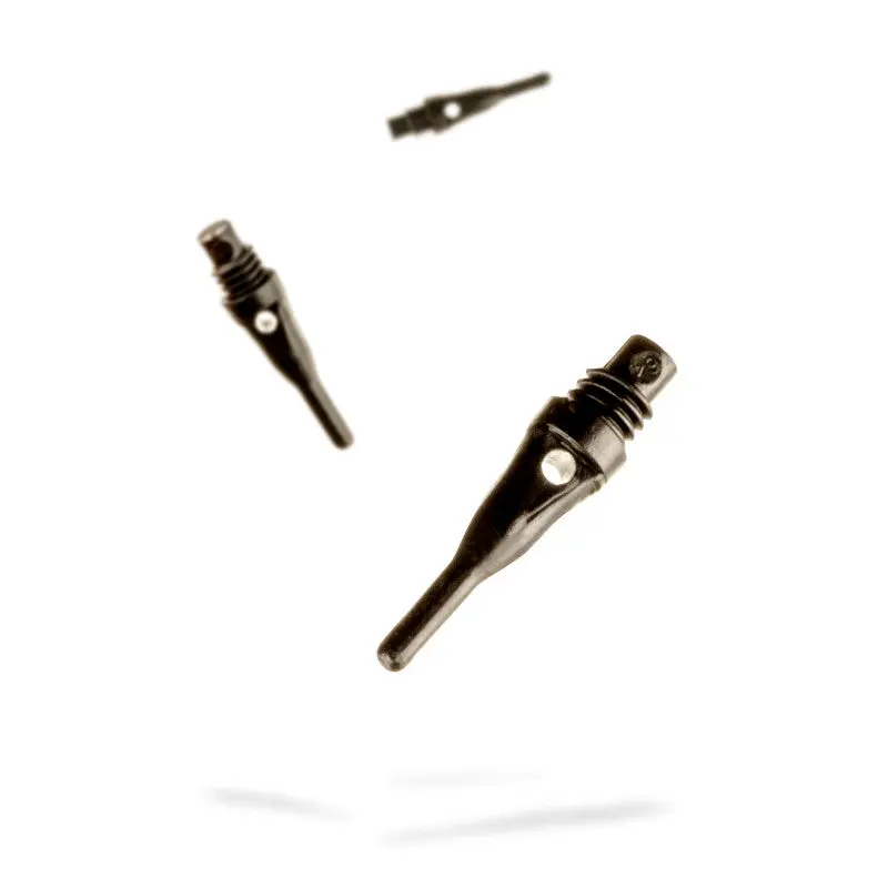 Tufflex SS Soft Dart Tips, 150 Count 2BA Black Replacement Points, Professional Darts Gear with Reinforced Core and Locking Hole for a Secure, Wobble-Free Throw