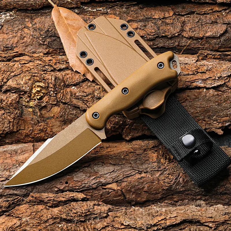 Stainless Steel Knife,Multipurpose Portable Knife with Sheath & Cover, Outdoor Camping Knife for Home Picnic Kitchen