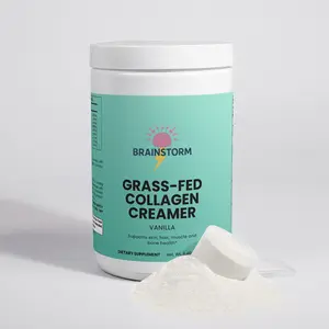 Natural Grass-Fed Edible Collagen Creamer Powder - Vanilla Flavor, Healthy Dietary Protein Supplement for Skin Care & Fitness (Health, Nutrition & Wellness Beauty Supplement)