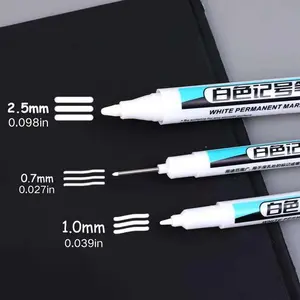 3pcs Marker Pen Set, Includes Gel Pencils & Tire Notebooks, Sizes 0.7mm/1mm/2.5mm, Ideal for Writing/drawing/painting
