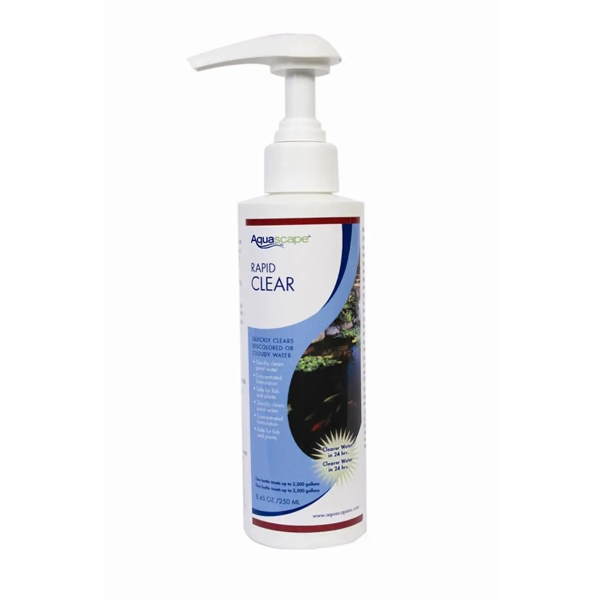 212 MAIN Concentrated Water Clarifier, 250ml-8.5oz Safe Aquascape Solution for Cloud Removal, Clears Fast