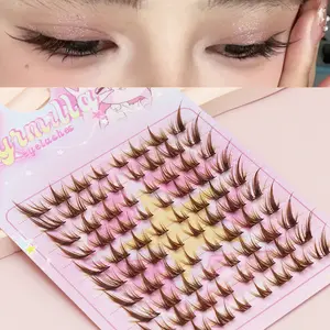 Natural DIY False Eyelashes, Fox Tail Design, Daily Use, Party, Club, Photography Studio, Waterproof, Durable, Non-Irritating