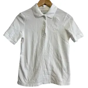Pre-owned BURBERRY Cotton Small Leather Goods B logo Embroidery Polo Shirt