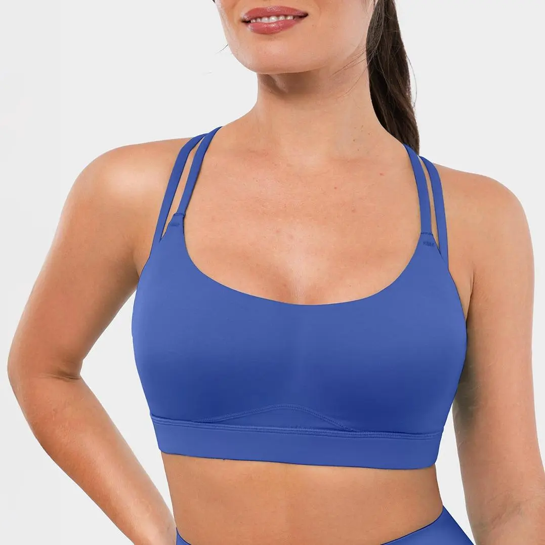 Sports Bras-Normal Blue