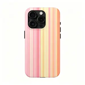 Soft and Vibrant striped dual-layer protective case, a sturdy and durable two-in-one protective case, suitable for iPhone 17/16/15/14/13/12 ProMax/Plus/Pro, Samsung Galaxy S26/S25/S24 Ultra series, Summer phone case, Beach Phone Case, Gift