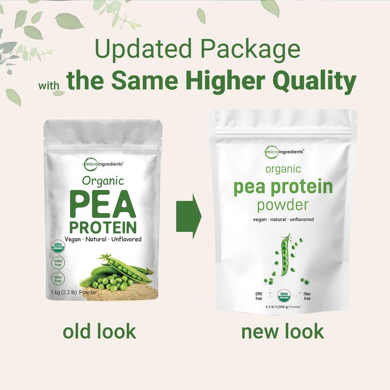 Micro Ingredients Organic Pea Protein Powder 2.2 Pound