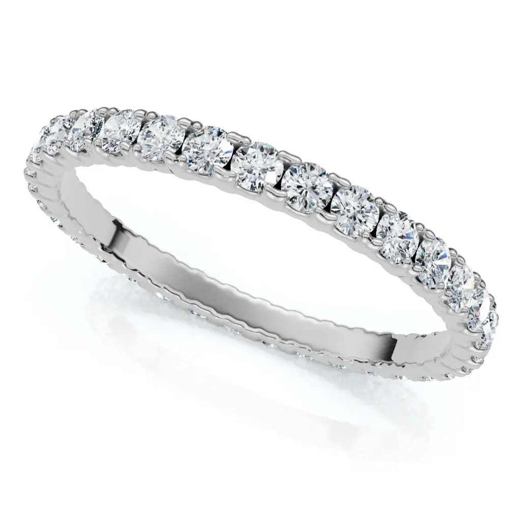 5/8Ct Diamond Eternity Wedding Ring 14k Gold or Platinum Lab Grown