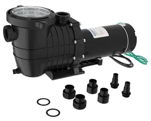 Garvee Upgraded High-Performance 2.0 HP Pool Pump, 1500W Dual Power 115V/220V, Strainer Basket, 6800 GPH Max Current, Replacement Pump for Above-Ground & In-Ground Pools