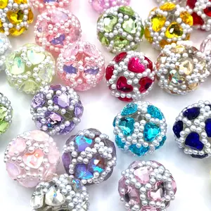 5pcs Worry Less Love More Fancy Acrylic Beads - Jewelry Making & DIY Crafting