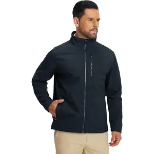 Men's Lightweight Softshell Jacket Fleece Lined Water Resistant Golf Windbreaker Winter Outdoor Hiking Warm Jacket