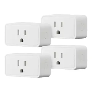4-Pack Smart Plug Compatible with Alexa, WiFi Outlet with App & Voice Control, Scheduling Function, No Hub Required, White