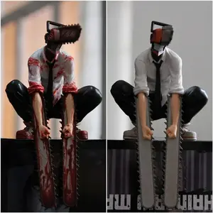 New 14cm Chainsaw Man Anime Figure Power/Denji Action Figure PVC Chainsaw Man Noodle Stopper Figurine Adult Collection Model Toy