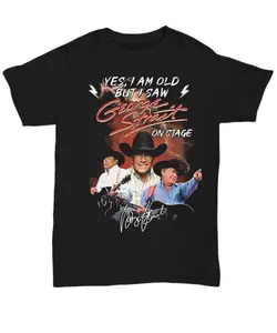 George Strait Tee - Country Music T-Shirt - 100% Preshrunk Cotton, Soft Comfortable Fit, Classic Design, Casual Wear, Machine Washable