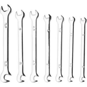 7 count Mini Double Open End Wrench Metric 3mm-5.5mm Small Spanner Set MNBS-07