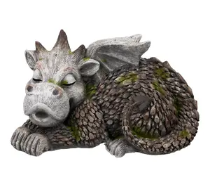 Northlight Sleeping Dragon Outdoor Garden Statue - 14.25"