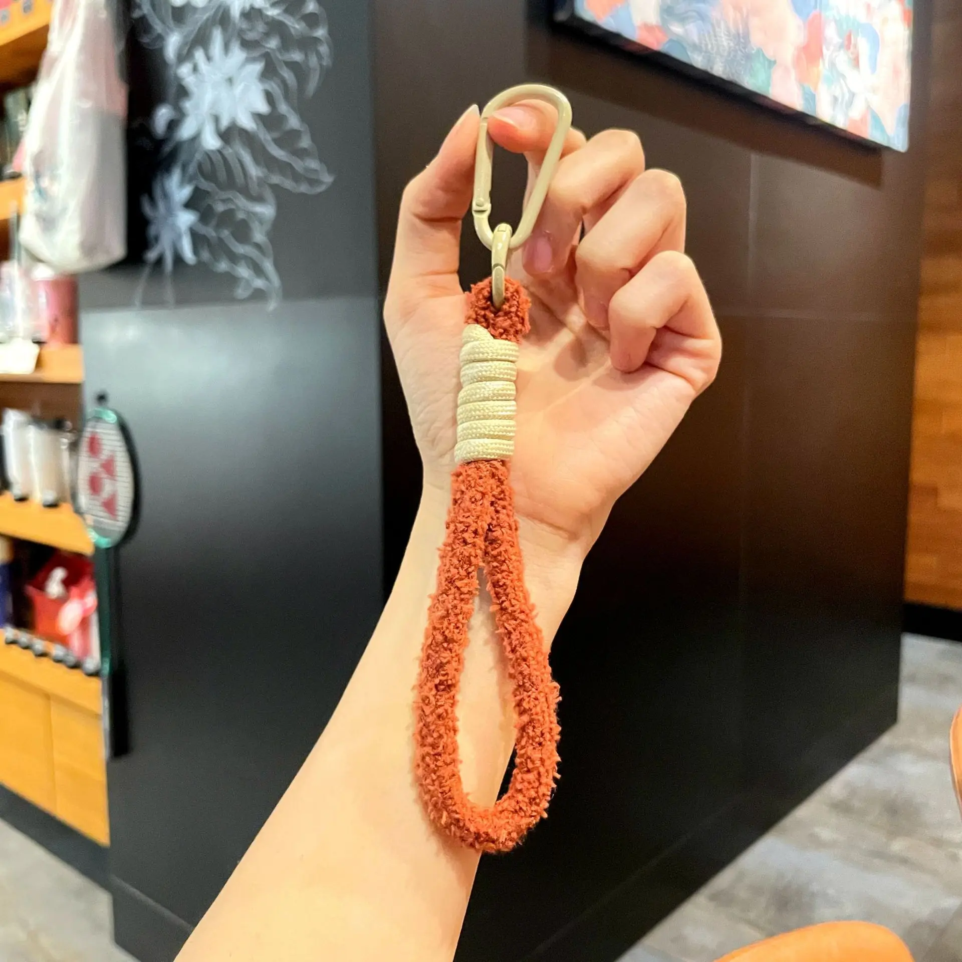 M type rope-red coffee