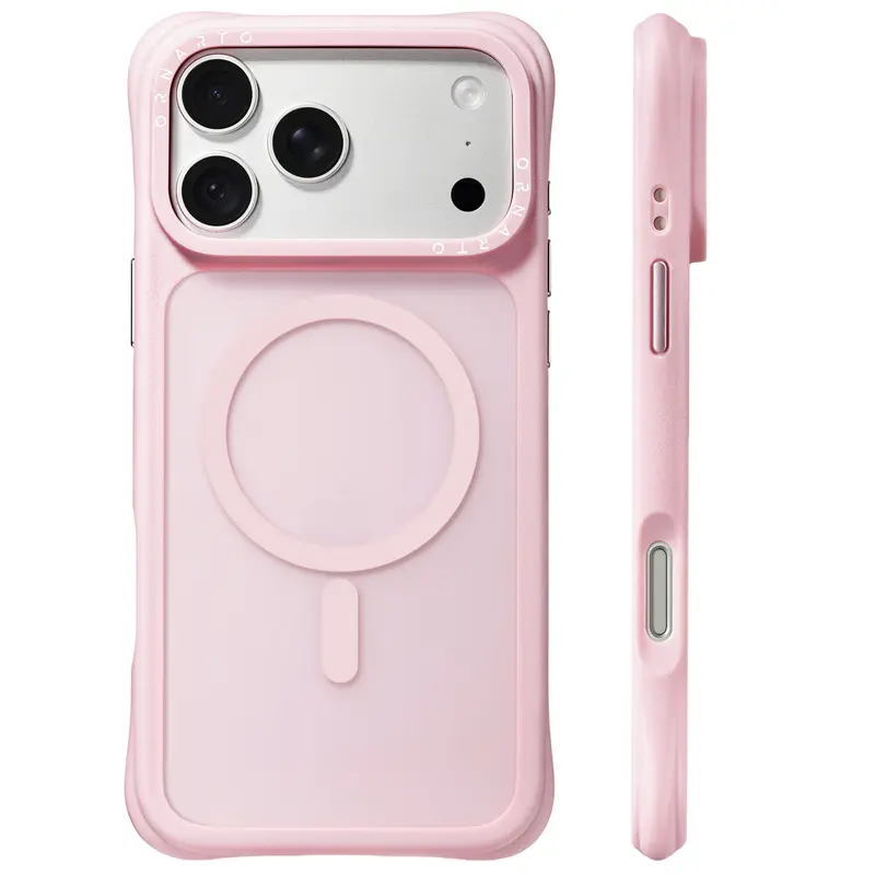 ORNARTO MagSafe Airbuffer Protective Phone Case - Military-Grade Casing, Strong Magnet, Airbag Shockproof, Scratch-Resistant Transparent Cover for iPhone 18,17,16,15 Series Handheld Devices (Mobile Phone Accessories)