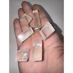 36g lot Natural Clear Rhombohedral Calcite Crustal Mineral Speciemn