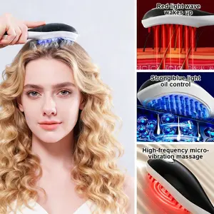 Light Massage Hair Growth Comb, Light Therapy for Scalp, Ideal for Post-Exercise Relaxation, Promotes Hair Growth for Men and Women