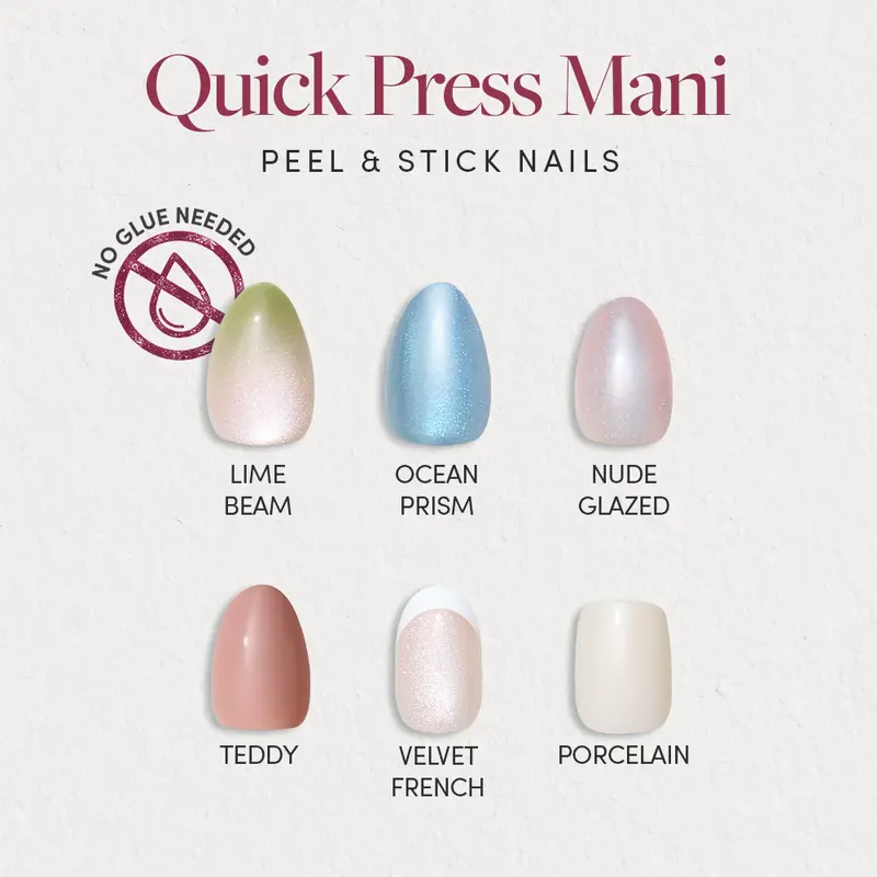 Glamnetic Quick Press Mani - No-Glue Press-On Nail Collection