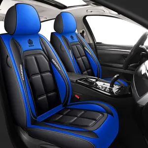 Universal Car Seat Covers, Automotive Seat Covers, Waterproof Leather Interior Accessories, Durable Comfortable Design, Blue Colors Available