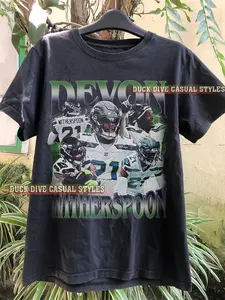 Vintage 90s Devon Witherspoon T-Shirt, Devon Witherspoon shirt, Vintage Oversized Sport Tee, American Football Bootleg Gift