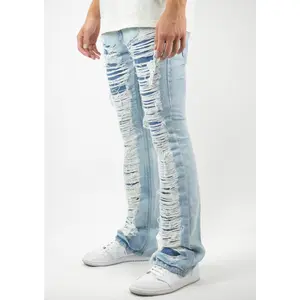 R3BEL REPAIR DENIM STACKED FIT