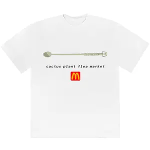 Cactus Plant Flea Market x McDonald's Coffee Stirrer T-shirt White (men) by StockX