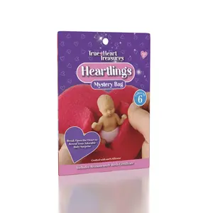 True Heart Treasures Reborn Mini Silicone Baby Mystery Capsule – 6cm Bag Collectible with Accessories & Foam Heart