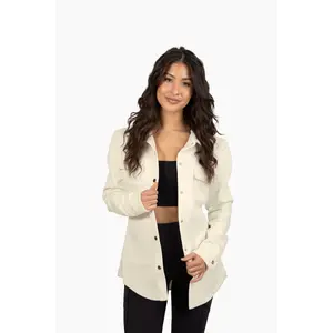 The Dar Wool Shacket- New White