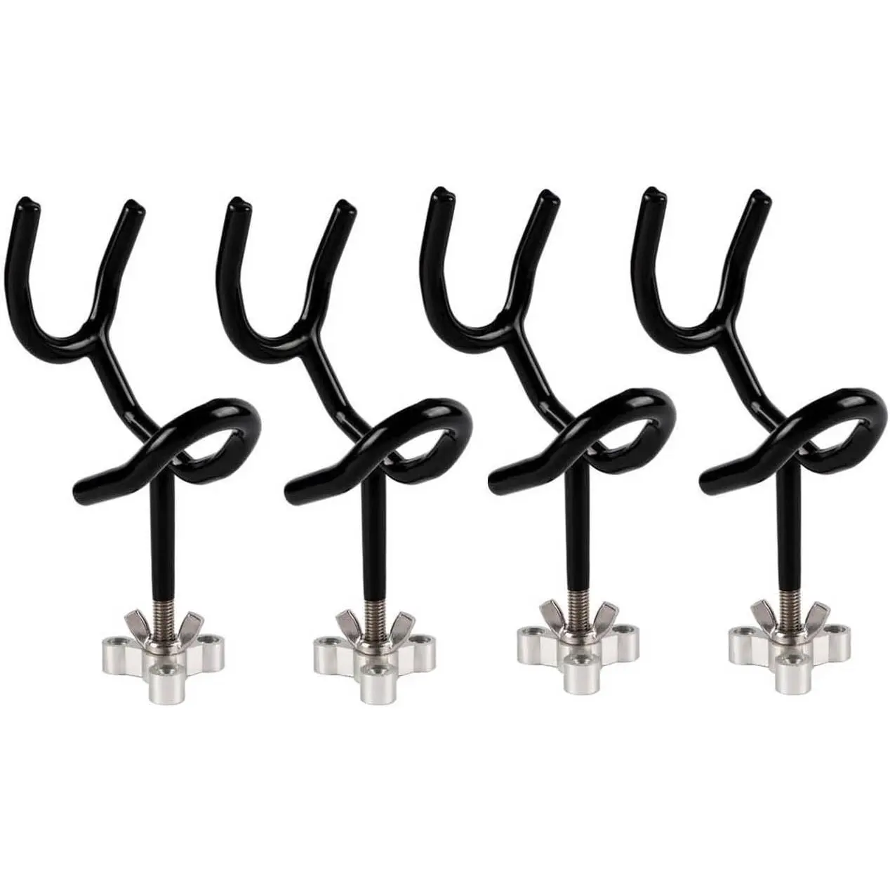 4 count Sure Grip Steel Boat Rod Holder 20  PVC Coated Steel Wire Fishing Pole Holder