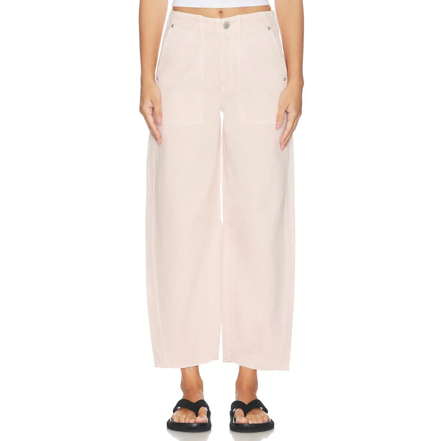 BLANKNYC Barrel Leg Jean in Feeling Peachy
