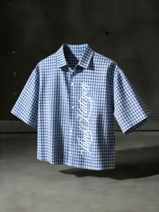 Men's Short Plaid Print Checked Sleeveless Shirt, Fashion Casual Button Front Top for Daily Wear, Trendy Design with Comfortable Feel